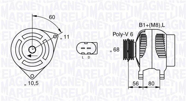 MAGNETI MARELLI Laturi 063533200010